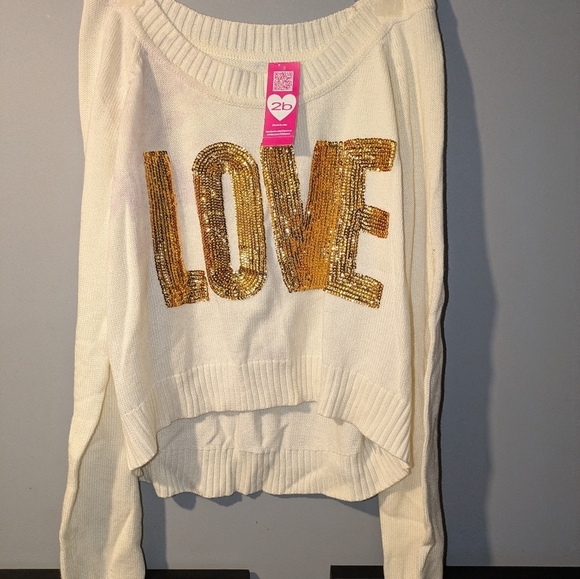 Large ivy crop top sweater new with tag - Picture 2 of 8